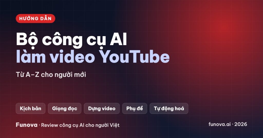 Bộ công cụ AI làm video YouTube – Từ A–Z cho người mới