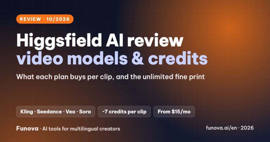 Higgsfield AI review 2026: video models, credits and real costs