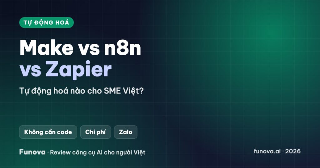 Make vs n8n vs Zapier – Tự động hoá nào cho SME Việt?