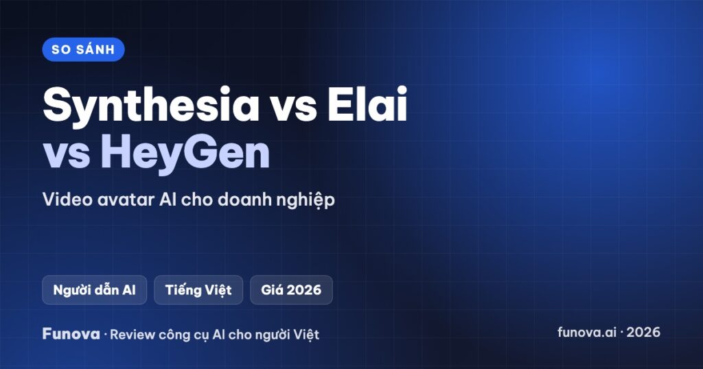 Synthesia vs Elai vs HeyGen – Video avatar AI cho doanh nghiệp
